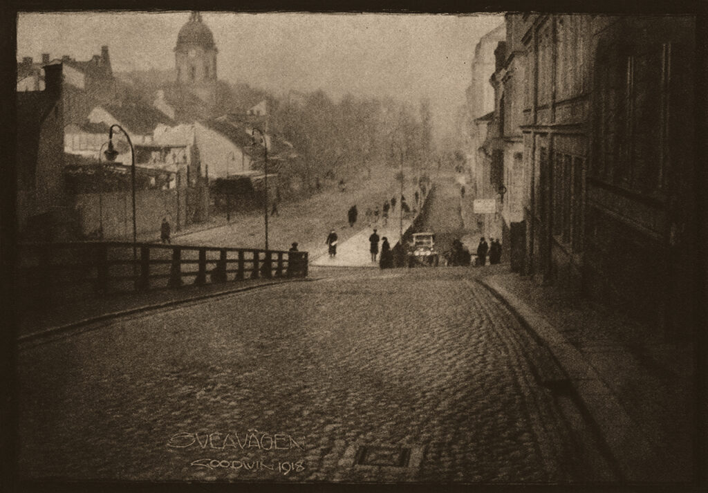 Sveavägen 1918. Foto: Henry B Goodwin